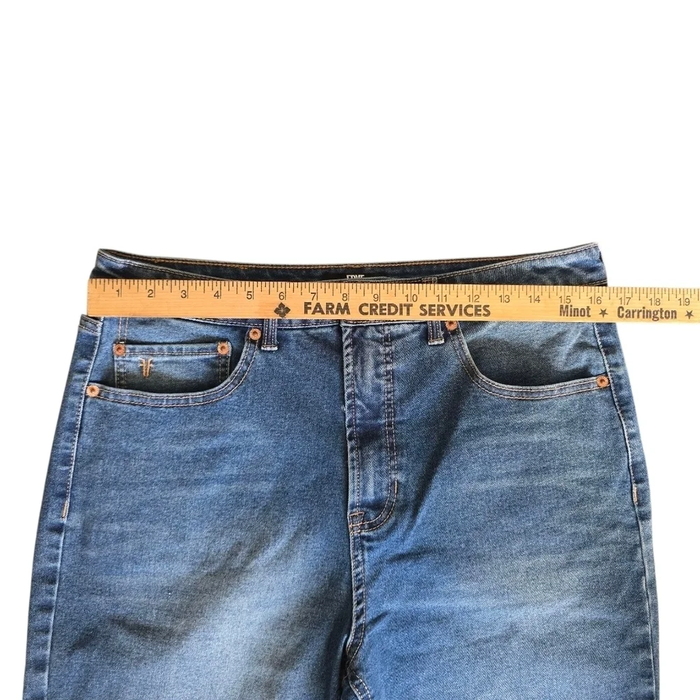 Frye Classic Blue Denim Jeans High Rise Straight Leg 10